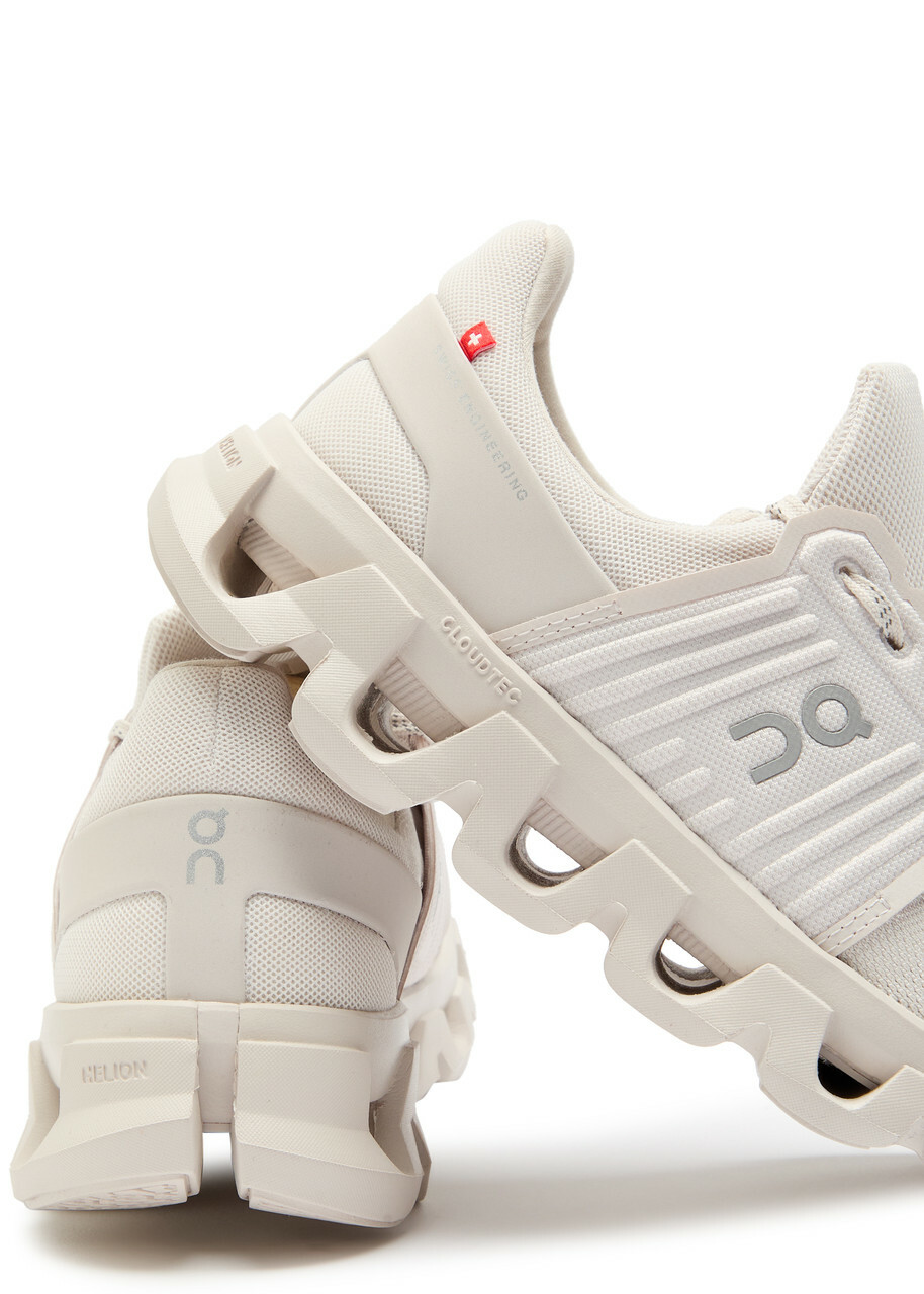 ON Cloudswift X 4 AD Panelled Mesh-knit Sneakers Sand On