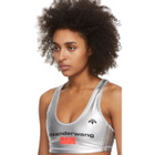 adidas Originals by Alexander Wang Silver Logo Bra