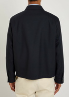 Boss Wool Overshirt Navy
