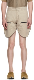 Olly Shinder Beige Scout Shorts