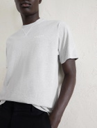 Givenchy - Logo-Embroidered Cotton-Jersey T-Shirt - Gray