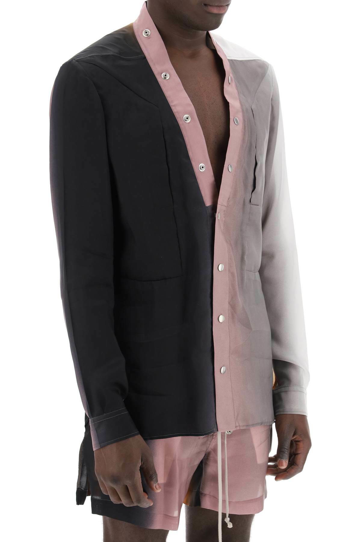 RICK OWENS 'larry shirt in gradient japonette Multicolor RICK OWENS 'larry shirt in gradient japonette Multicolor
