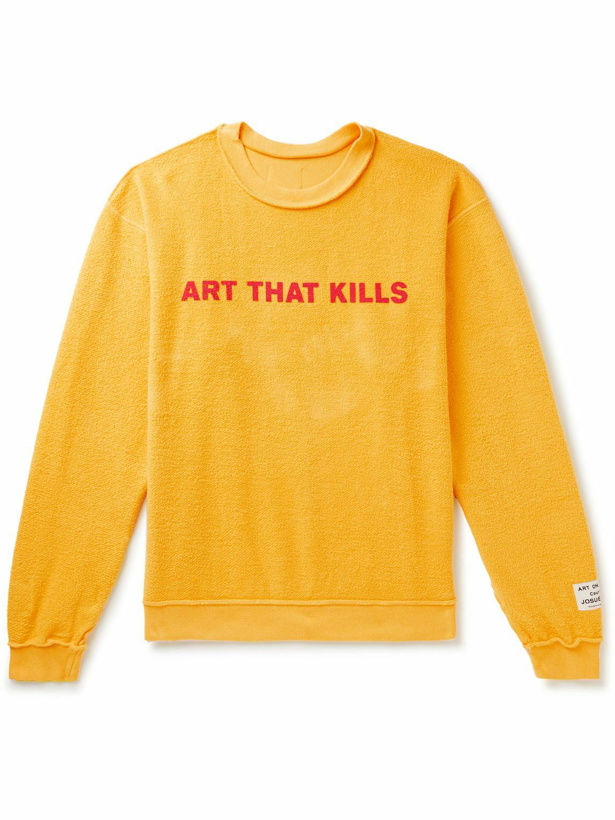 Photo: Gallery Dept. - Reversible Printed Cotton-Jersey Sweater - Yellow