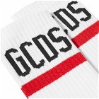 GCDS Men's Logo Socks in Red Heart