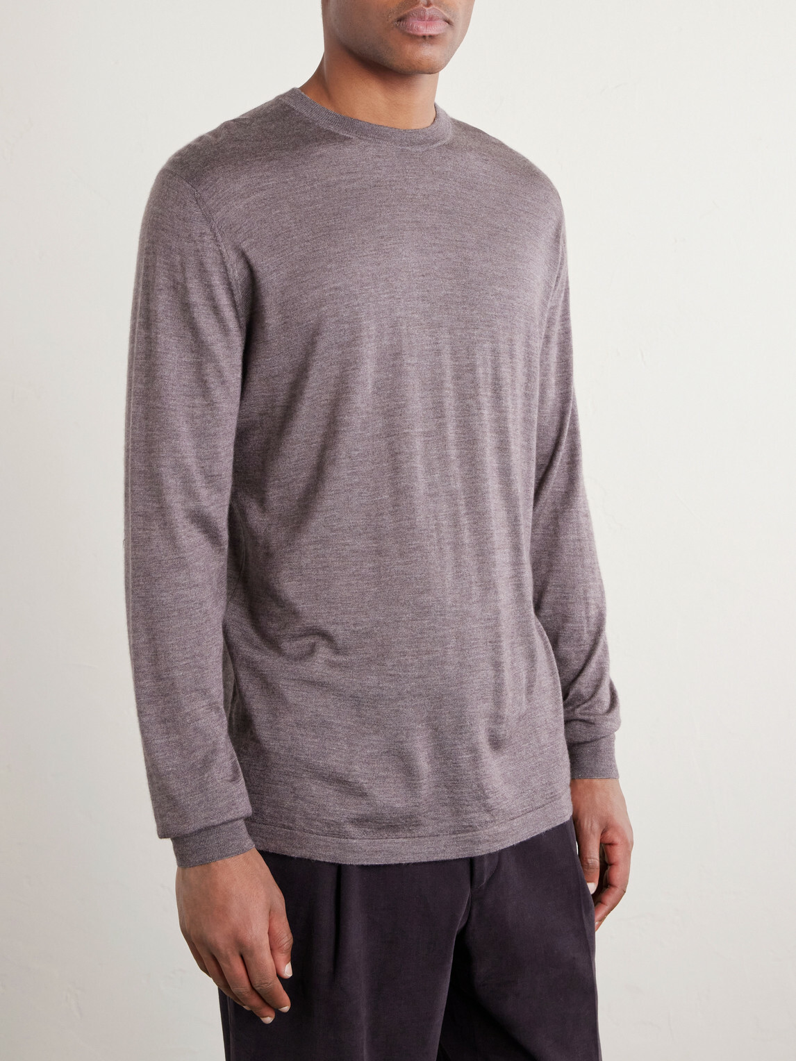 Thom Sweeney - Crewneck Sweater - Brown