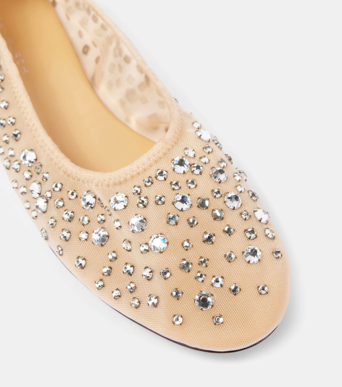 Tory Burch Crystal-embellished mesh ballet flats Tory Burch
