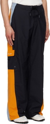 Martine Rose Black & Orange Board Short Sweatpants