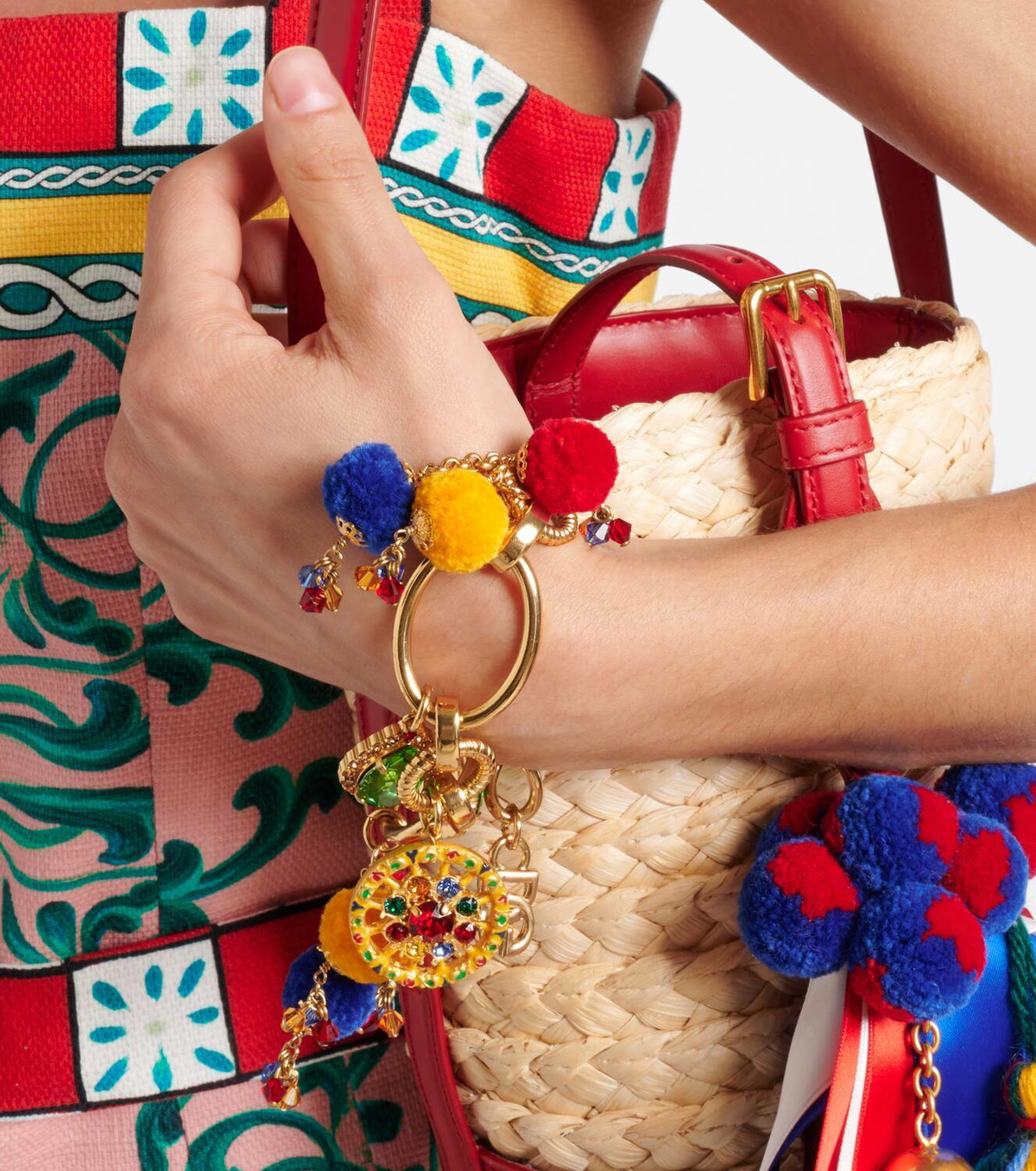 Dolce&Gabbana Embellished chain bracelet