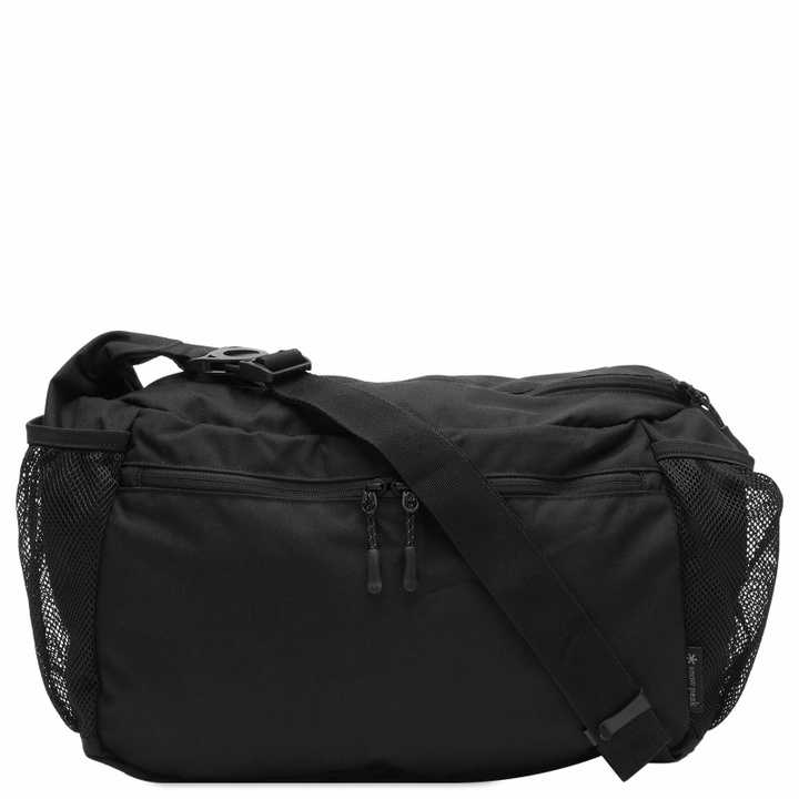 Photo: Snow Peak Men's Everyday Use Middle Shoulder Bag in Black 