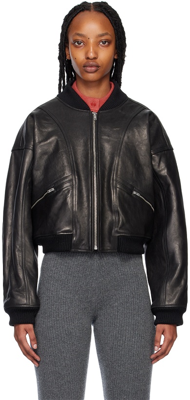 Photo: YMC Black Tenor Leather Jacket