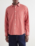 NN07 - Deon 5465 Checked Organic Cotton-Flannel Shirt - Red