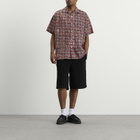 Beams Plus Men's Block Print Open collar Shirt in Red