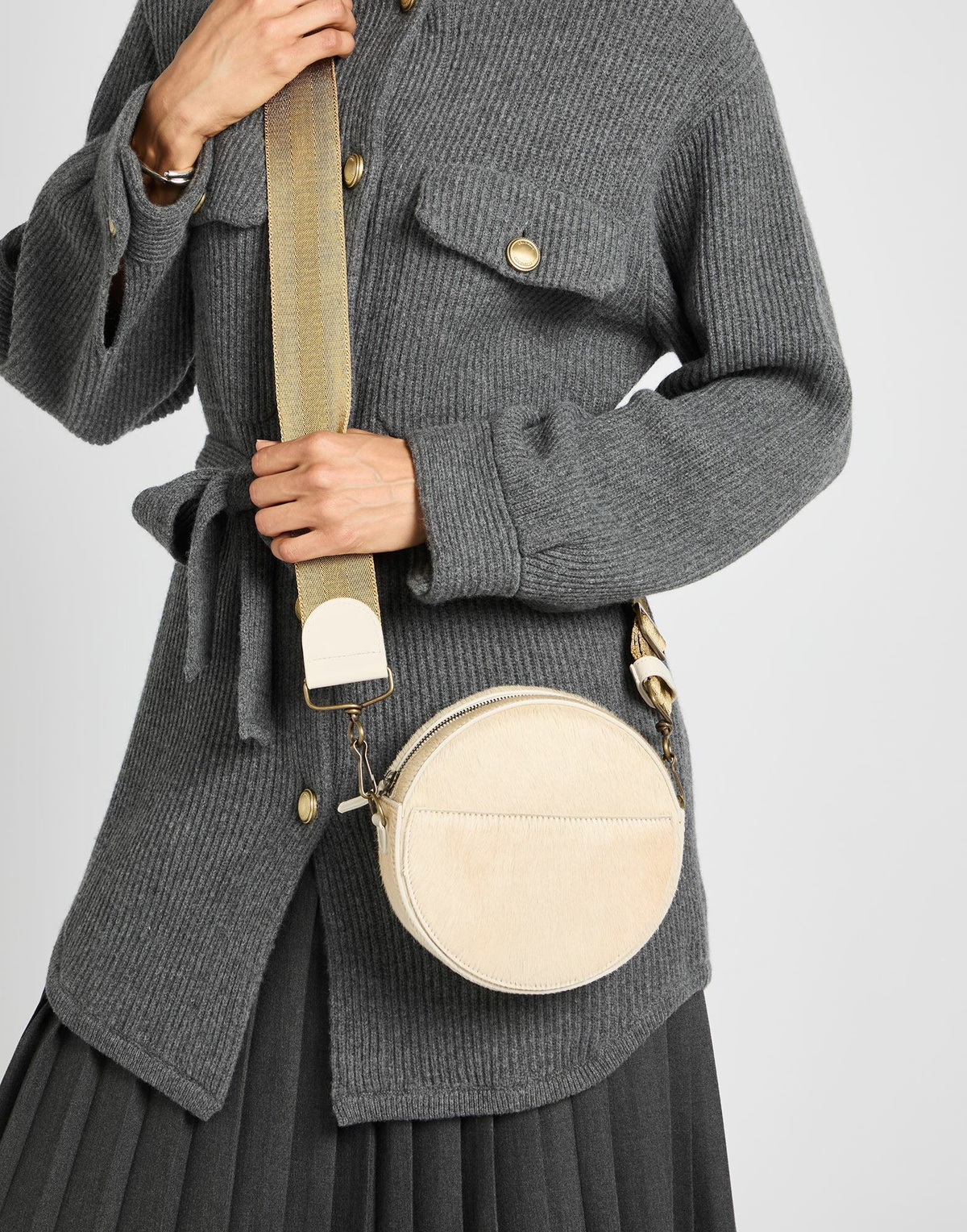 Uma Wang Womens Cross-body bag in Beige