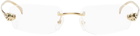 Cartier Gold 'Panthère de Cartier' Glasses