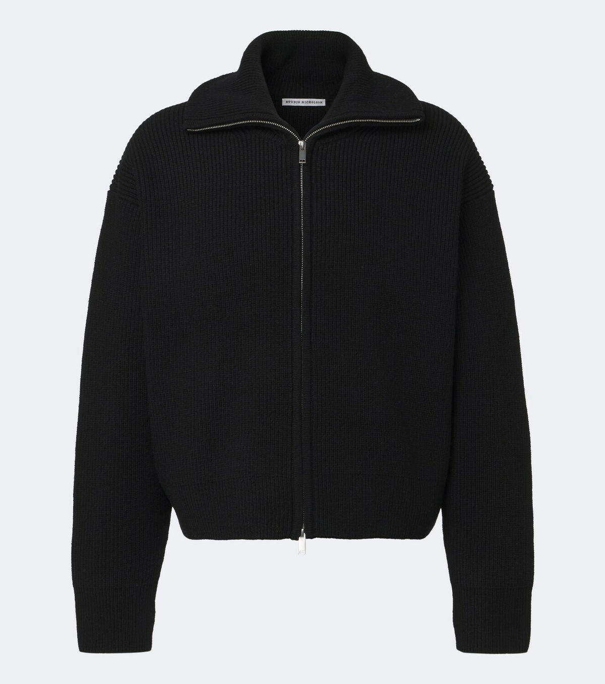 Studio Nicholson Ribbed-knit wool zip-up sweater
