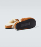 Alanui The Journey shearling-lined suede mules