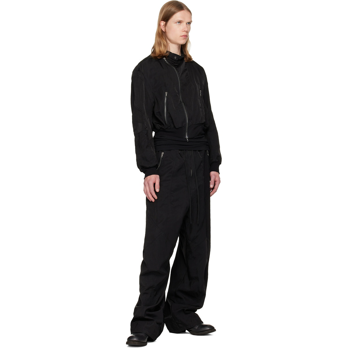 Julius Black Unchain Bomber Jacket