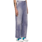 Valentino Purple Denim Shaded Jeans