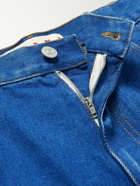 Marni - Straight-Leg Mohair-Trimmed Jeans - Blue