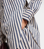 The Frankie Shop Striped cotton-blend shirt