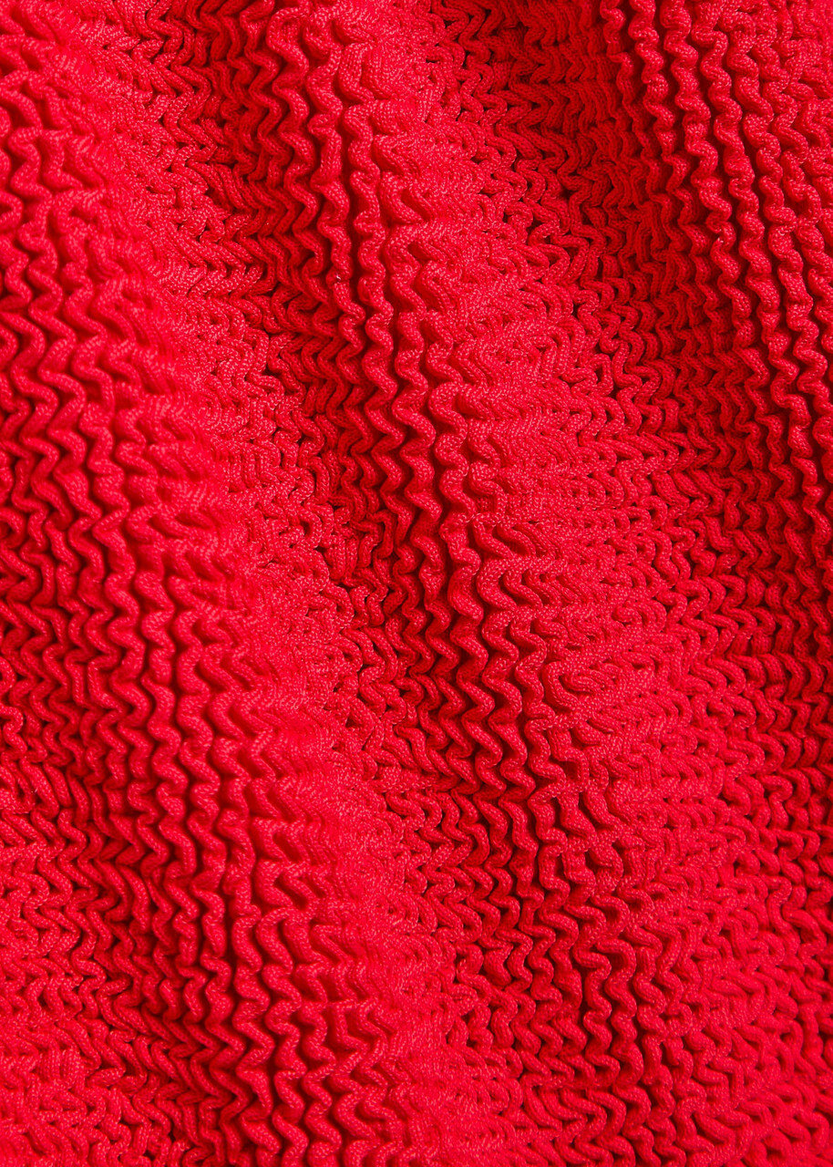 Hunza G Coverage Pamela Crinkle Swimsuit - Red - One Size