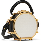 AMIRI Black & Gold MA Quad Mini Drum Bag