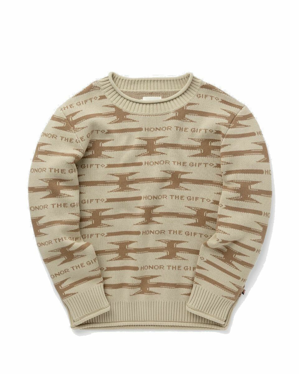 Photo: Honor The Gift H Wire Knit Sweater Beige - Mens - Pullovers