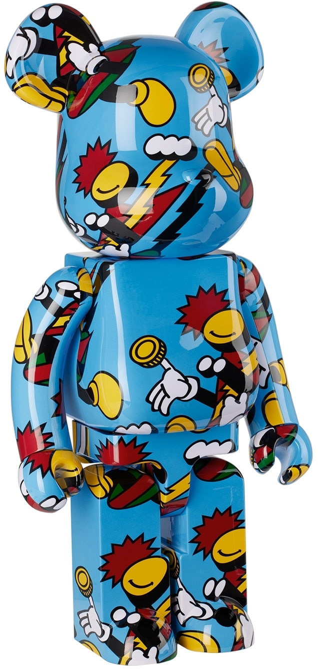 MEDICOM TOY Blue GRAFFLEX Lucky You 1000% Bearbrick