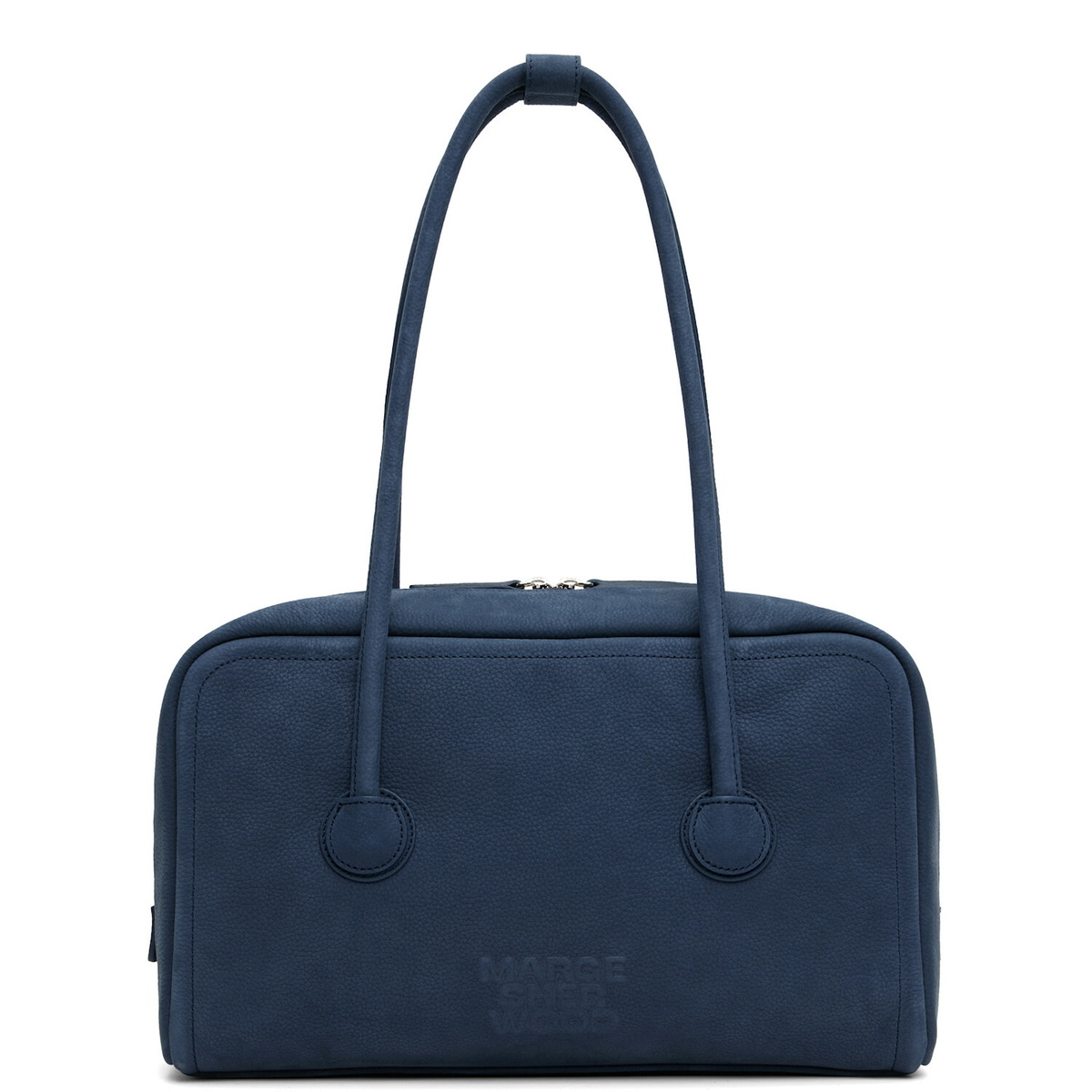 MARGESHERWOOD Navy Soft Boston Bag