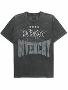 Givenchy - Oversized Logo-Embroidered Cotton-Jersey T-Shirt - Gray