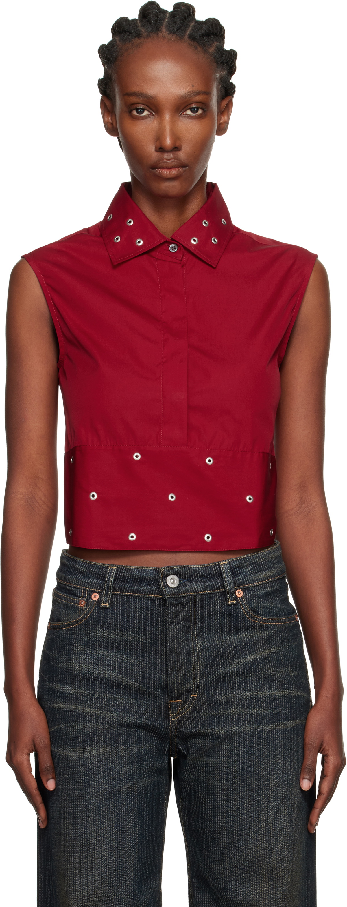 OUR LEGACY Red Girdle Top