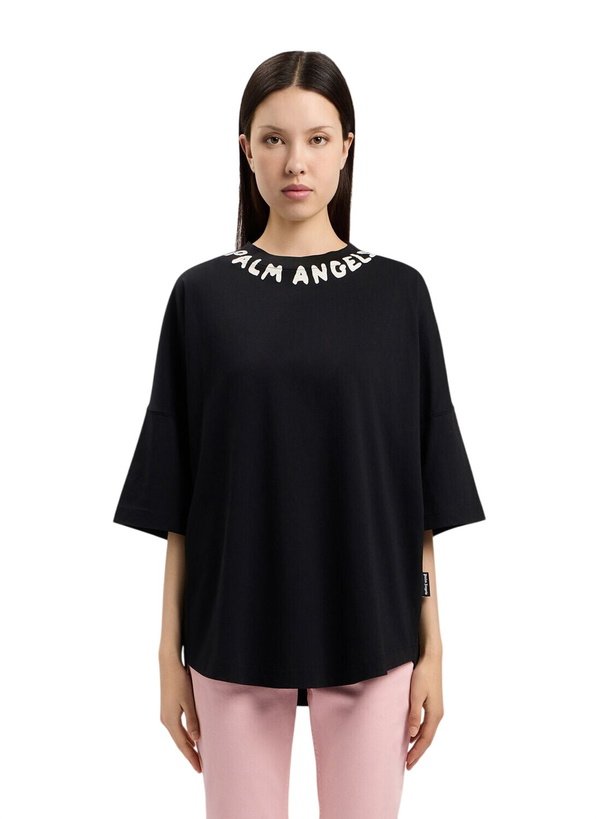 Photo: Palm Angels Neck Logo Over T-Shirt