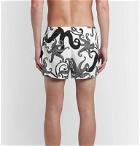 Dolce & Gabbana - Short-Length Printed Swim Shorts - Neutrals
