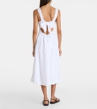 Heidi Klein Pampelonne fringed linen midi dress