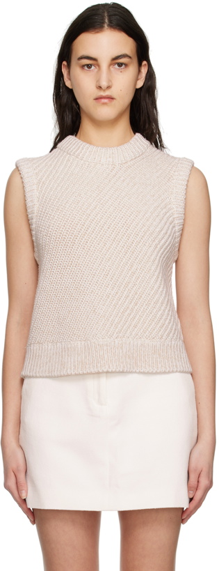 Photo: House of Dagmar White Mouliné Vest