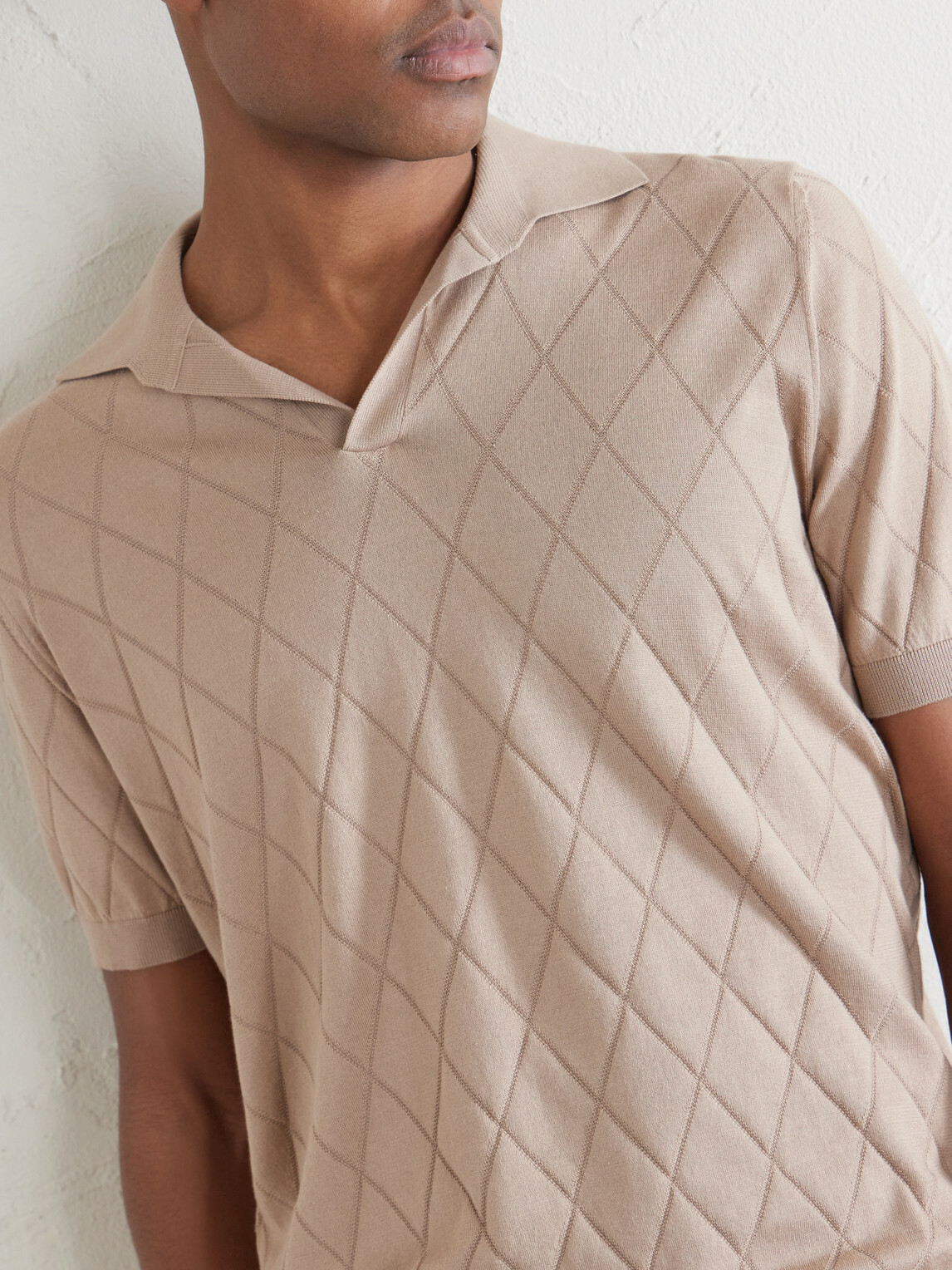 Brunello Cucinelli - Open-Collar Knitted Cotton Polo Shirt - Brown