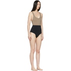 Ernest Leoty Taupe and Black Victoire One-Piece Swimsuit