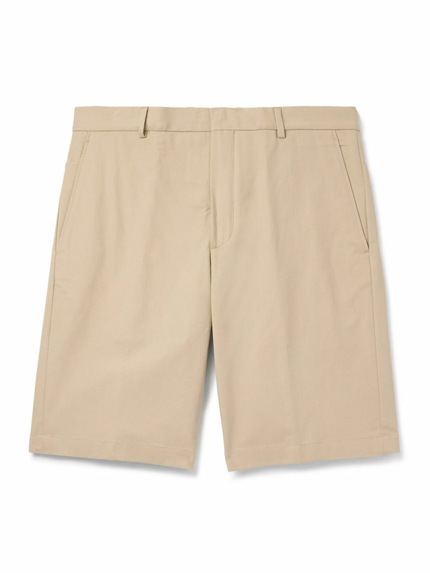 Photo: Loro Piana - Jarno Straight-Leg Stretch-Cotton Bermuda Shorts - Neutrals
