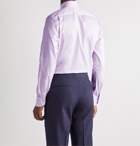 CANALI - Slim-Fit Cutaway-Collar Cotton-Twill Shirt - Pink