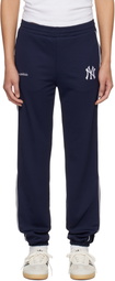 Sporty & Rich Navy Heritage Yankees Serif 90S Elio Lounge Pants