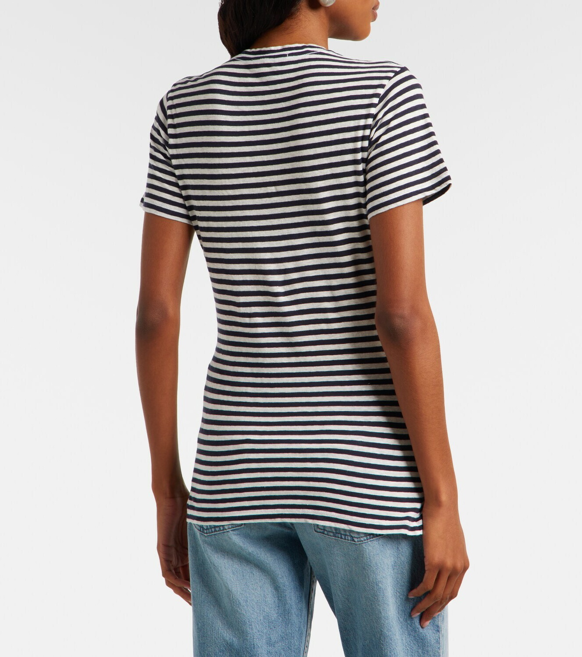 Nili Lotan Lana striped cotton jersey T-shirt