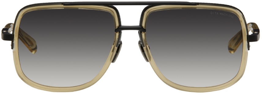 Photo: Dita Black & Gold Mach-One Sunglasses