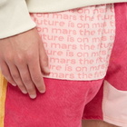 The Future Is On Mars Men's Sun Of Mars Corduroy Patchwork Short in Orange/Pink