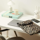Damson Madder Women's Bow Laptop Bag in Leopard 