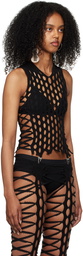 Sinéad O’Dwyer Black Cutout Tank Top