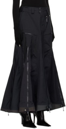 HODAKOVA Black Double Trouser Maxi Skirt