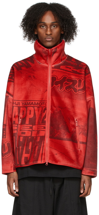 Photo: Y-3 Red Spacer Zine Print Zip-Up