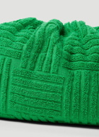 Teen Cotton Pouch Clutch Bag in Green