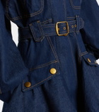 Zimmermann Luna belted denim minidress