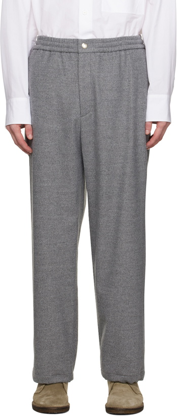 Photo: Solid Homme Gray Drawstring Trousers